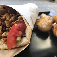 gyro at roots in Thessaloniki