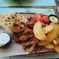 Vegan Gyros at roots in Thessaloniki