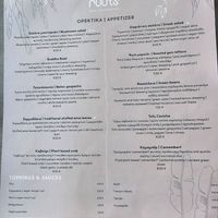 Appetiser menu at roots in Thessaloniki