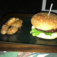 Burger  at roots in Thessaloniki