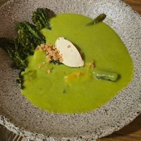 Broccoli and almond Mascarpone at roots in Thessaloniki