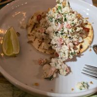 Plant-based crab ceviche at roots in Thessaloniki