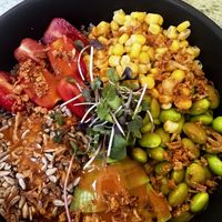 Buddha bowl  at roots in Thessaloniki