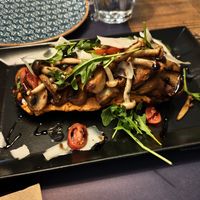 Mushroom appetizer at roots in Thessaloniki
