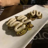 Egg plant rolls at roots in Thessaloniki