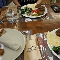 great soya gyros at roots in Thessaloniki