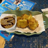 Fried Corn Cakes  at Wulan Vegetarian Warung in Ubud