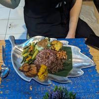 Nasi campur at Wulan Vegetarian Warung in Ubud