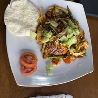 Spicy tempeh  at Wulan Vegetarian Warung in Ubud