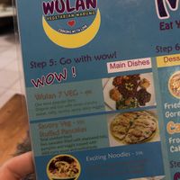 Menu  at Wulan Vegetarian Warung in Ubud