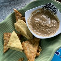 Tofu/tempe starter  at Wulan Vegetarian Warung in Ubud