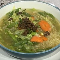 Some very exciting noodles  at Wulan Vegetarian Warung in Ubud