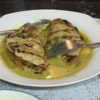 Savoury Veg Stuffed Pancakes   at Wulan Vegetarian Warung in Ubud