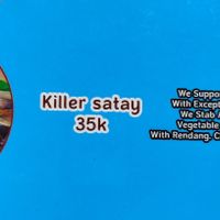 Meat option on the menu at Wulan Vegetarian Warung in Ubud