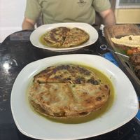 Savory veg - stuffed pancakes   at Wulan Vegetarian Warung in Ubud