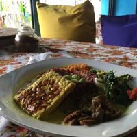 Naughty green curry rice at Wulan Vegetarian Warung in Ubud