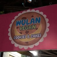 Signboard  at Wulan Vegetarian Warung in Ubud