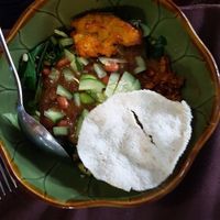 Peanut salad at Wulan Vegetarian Warung in Ubud
