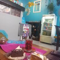 and they also have some fresh vegan cakes! at Wulan Vegetarian Warung in Ubud