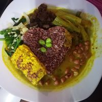 Delicious tempeh curry at Wulan Vegetarian Warung in Ubud