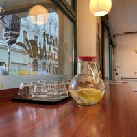 Free water with lemon  at Maran Vegan Bistro in Vienna