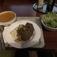 Daily plate and soup at Maran Vegan Bistro in Vienna