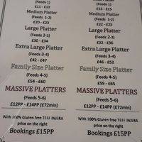 Menu as of Oct 2025 (front) at Andu Caffe in East London