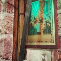 Last Supper decor at Andu Caffe in East London