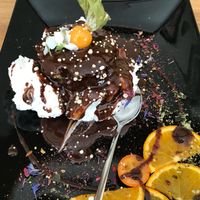 Dessert „Veganer mit Schlag“ at triVida in Klagenfurt