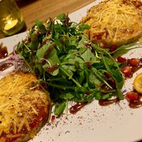 polenta 'pizza' at triVida in Klagenfurt