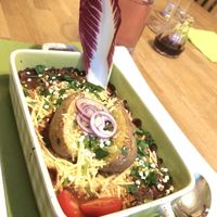 Ofenkartoffel mit Chili sin Carne at triVida in Klagenfurt