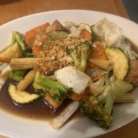 Shiitake mushroom vegetable stir fry  at Maui Thai Bistro in Kihei