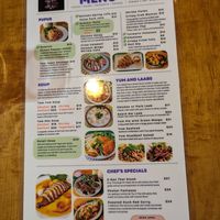 Omni menu page 1 at Maui Thai Bistro in Kihei