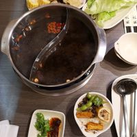 Nice buffet style vegetarian (steamboat) hotpot with a few cooked dishes & ice-creams. at Ruò Hé Vegetable Hot Pot - Like Lotus  in Taipei