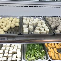 Some of hot pot section at Ruò Hé Vegetable Hot Pot - Like Lotus  in Taipei