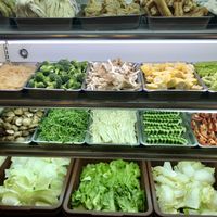 Some of hot pot section  at Ruò Hé Vegetable Hot Pot - Like Lotus  in Taipei