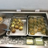 Jello desserts at Ruò Hé Vegetable Hot Pot - Like Lotus  in Taipei