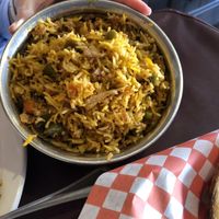 Vegetable Biryani at The Guru Fine Indian Cuisine in Niagara Falls
