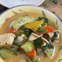 Red curry with coconut meat  at Mild cafe in Chiang Mai