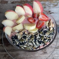 Strawberry Smoothie Bowl  at Mild cafe in Chiang Mai