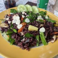 Garlic vegetable ricee  at Mild cafe in Chiang Mai