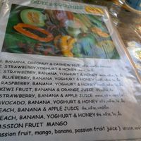 smoothies at Mild cafe in Chiang Mai