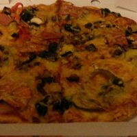 Vegan Pizza at Oranaise Cafe in Leeds