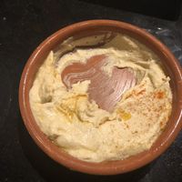 Hummus (very smooth) at Oranaise Cafe in Leeds