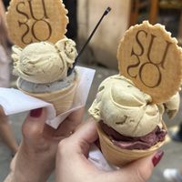 Pistachio and Açaí   at Gelatoteca SuSo in Venice