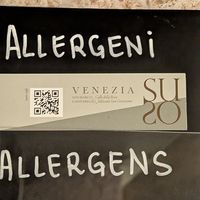 QR to allergens site at Gelatoteca SuSo in Venice