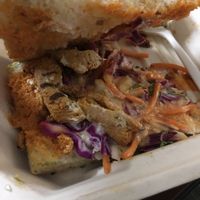 Buffalo chicken hard as cooked from frozen   at Analog in Oakland