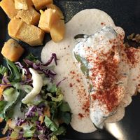 Chile relleno  at Taller Veganico in Monterrey