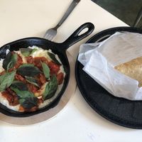 Queso fundido at Taller Veganico in Monterrey