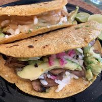 Tacos veganos  at Taller Veganico in Monterrey